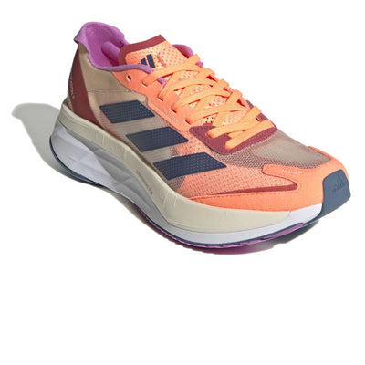 Adidas Women's Adizero Boston 11 Women's Shoes - BlackToe Running#colour_beam-orange-wonder-steel-bliss-orange