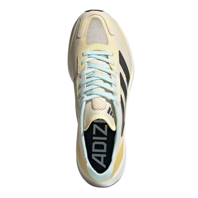 Adidas Women's Adizero Boston 11 Women's Shoes - BlackToe Running#colour_ecru-tint-night-metallic-beam-yellow