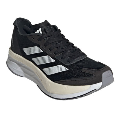 Adidas Women's Adizero Boston 11 Women's Shoes - BlackToe Running#colour_core-black-cloud-white-grey-three