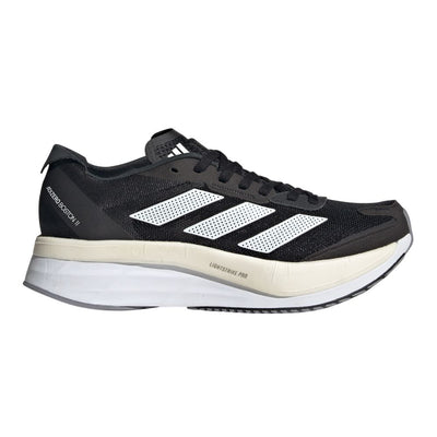 Adidas Women's Adizero Boston 11 Women's Shoes - BlackToe Running#colour_core-black-cloud-white-grey-three