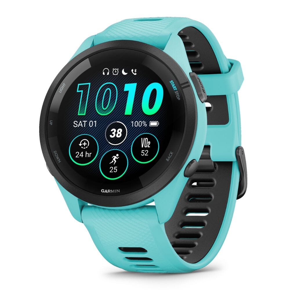 Garmin Forerunner 265 - BlackToe Running#colour_aqua-black