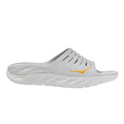 Hoka One One Men's Ora Recovery Slide Rx Items - BlackToe Running#colour_lunar-rock-radiant-yellow