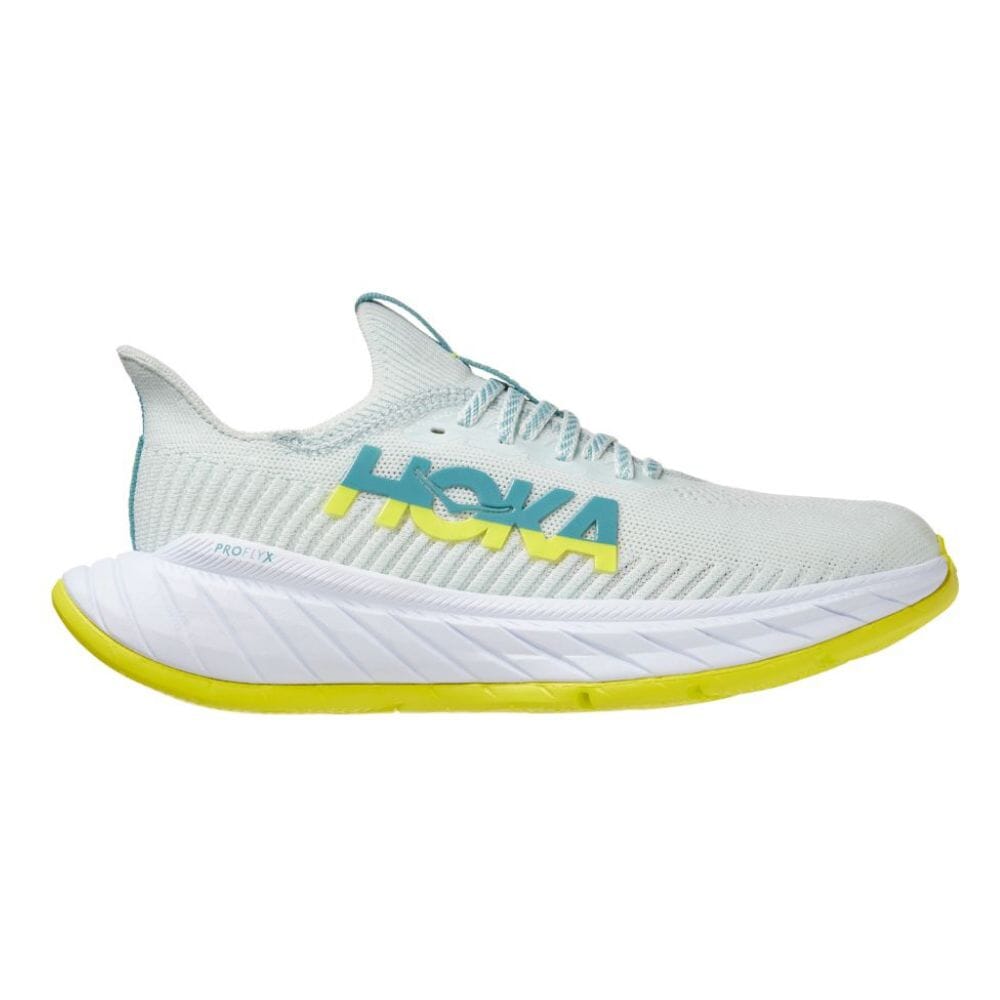 Hoka One One Women's Carbon X 3 - BlackToe Running#colour_billowing-sail-evening-primrose