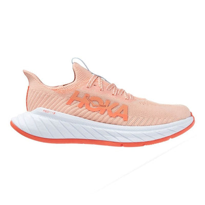 Hoka One One Women's Carbon X 3 - BlackToe Running#colour_peach-parfait-summer-song