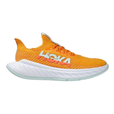 Hoka One One Women's Carbon X 3 - BlackToe Running#colour_radiant-yellow-camellia