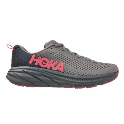 Hoka One One Women's Rincon 3 Women's Shoes - BlackToe Running#colour_sharkskin-diva-pink
