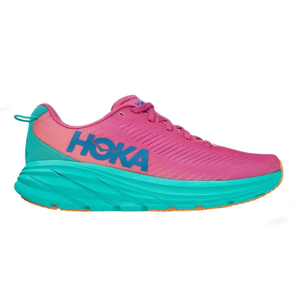 Hoka One One Women's Rincon 3 Women's Shoes - BlackToe Running#colour_phlox-pink-atlantis