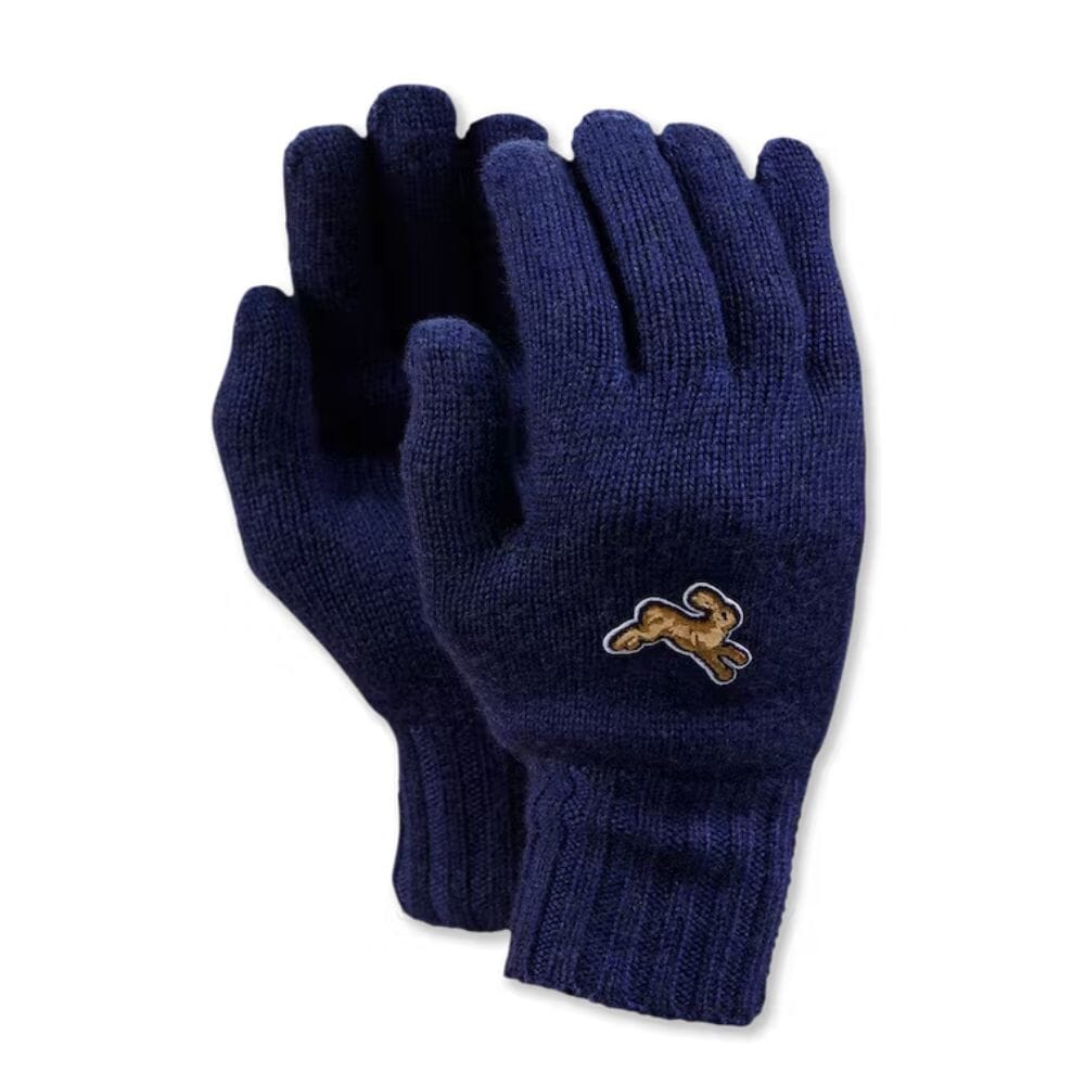 Tracksmith Harrier Gloves Accessories - BlackToe Running#colour_navy-blue