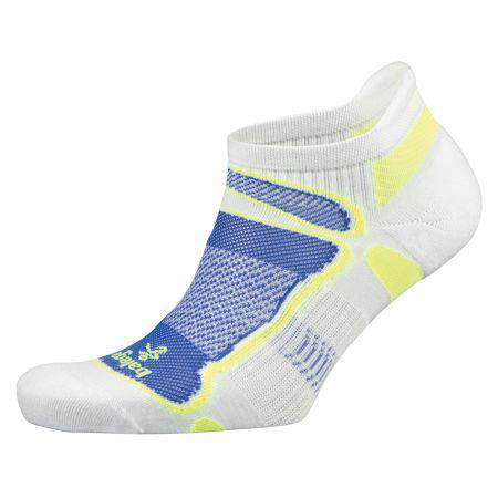 Balega Ultralight Weight Contoured Light Cushion No-Show Tab Socks - BlackToe Running#colour_white-royal-blue-neon