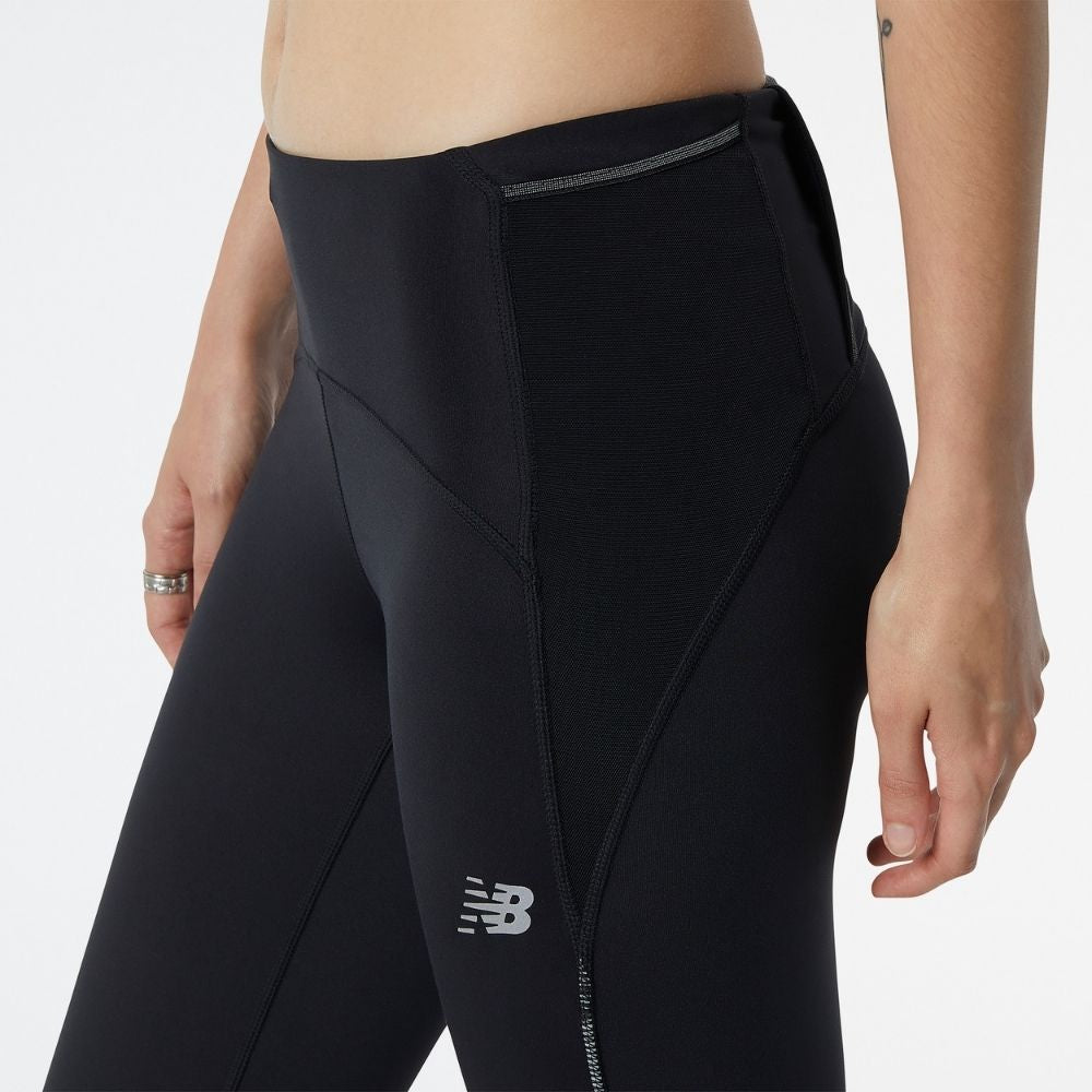 New Balance Women's Impact Crop - BlackToe Running#colour_black
