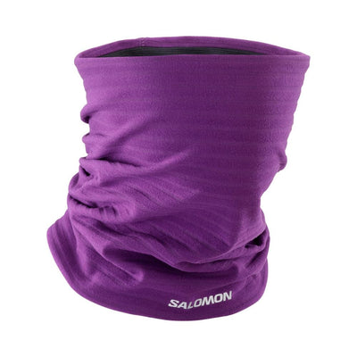 Salomon RS Warm Tube Headwear - BlackToe Running#colour_crown-jewel-astral-aura