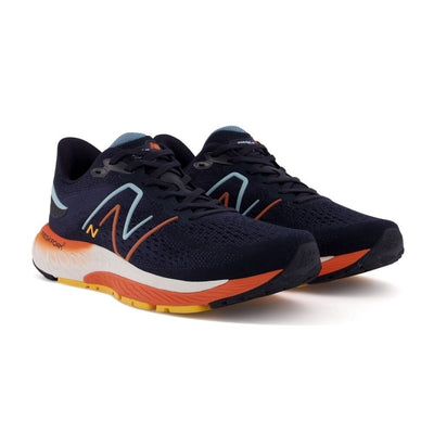 New Balance Men's Fresh Foam X 880v12 - BlackToe Running#colour_eclipse-vibrant-apricot-bleach-blue-vibrant-orange