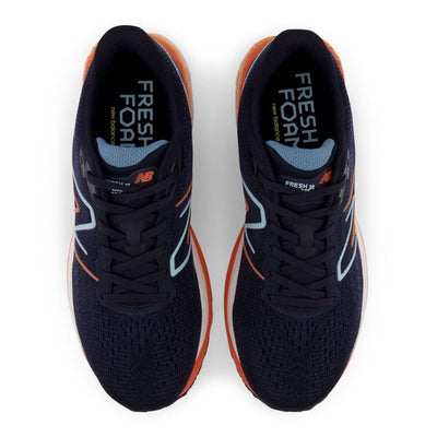 New Balance Men's Fresh Foam X 880v12 - BlackToe Running#colour_eclipse-vibrant-apricot-bleach-blue-vibrant-orange