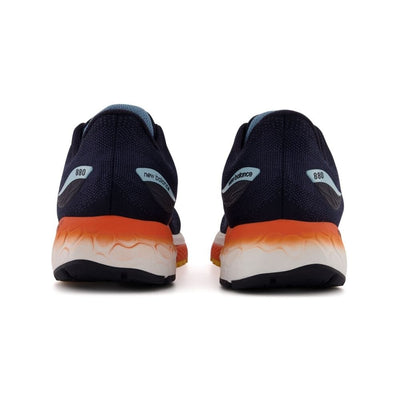 New Balance Men's Fresh Foam X 880v12 - BlackToe Running#colour_eclipse-vibrant-apricot-bleach-blue-vibrant-orange