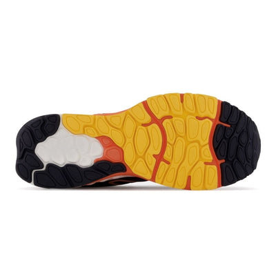 New Balance Men's Fresh Foam X 880v12 - BlackToe Running#colour_eclipse-vibrant-apricot-bleach-blue-vibrant-orange