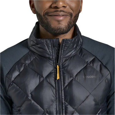 Saucony Men's Boulder Oysterpuff Jacket - BlackToe Running#colour_black