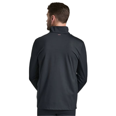 Saucony Men's Solstice 1/4 Zip - BlackToe Running#colour_black