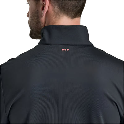 Saucony Men's Solstice 1/4 Zip - BlackToe Running#colour_black