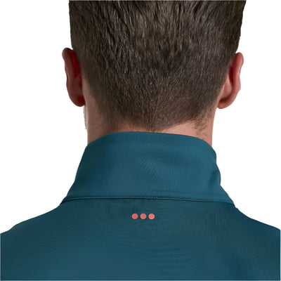 Saucony Men's Solstice 1/4 Zip - BlackToe Running#colour_lagoon