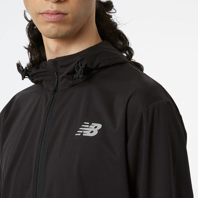 New Balance Men's Impact Run Water Defy Jacket Men's Tops - BlackToe Running#colour_black