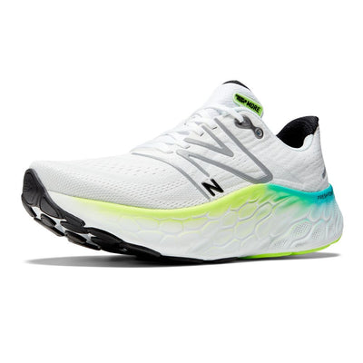 New Balance Men's Fresh Foam X More V4 Men's Shoes - BlackToe Running#colour_white-electric-teal