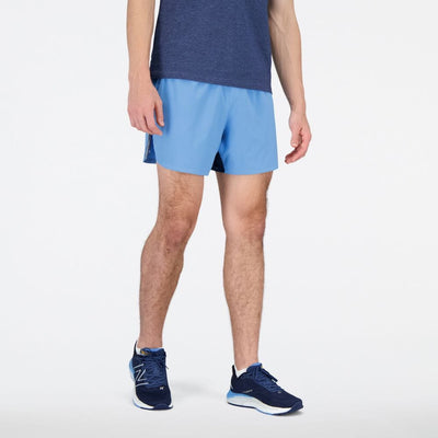 New Balance Men's Impact Run 5 Inch Short Men's Bottoms - BlackToe Running#colour_light-heritage-blue