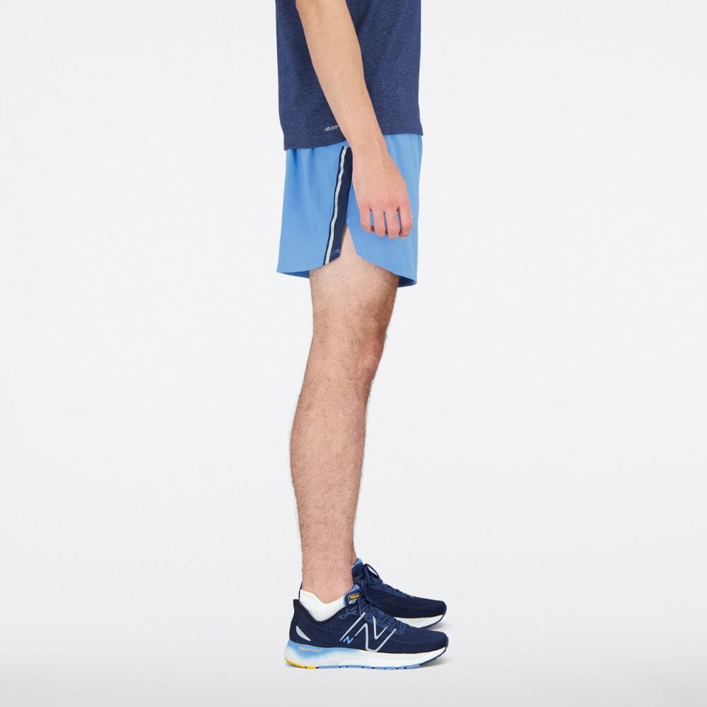 New Balance Men's Impact Run 5 Inch Short Men's Bottoms - BlackToe Running#colour_light-heritage-blue