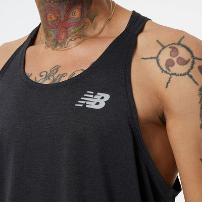 New Balance Men's NB ICEx Impact Run Singlet - BlackToe Running#colour_black