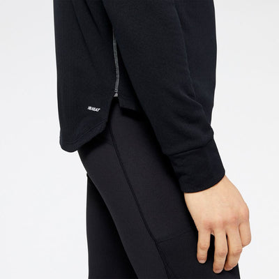 New Balance Men's Heat Grid Half Zip Men's Tops - BlackToe Running#colour_black