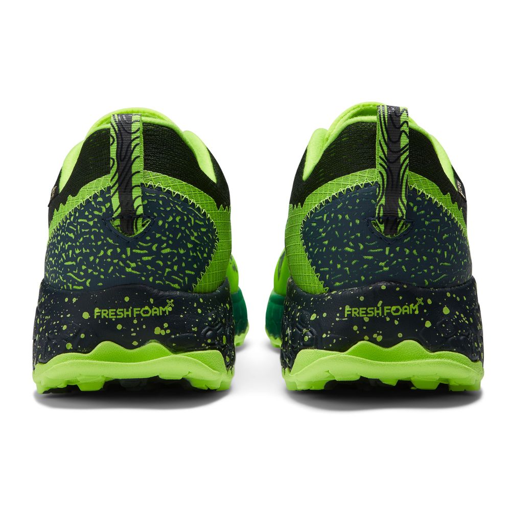 New Balance Men's Fresh Foam X Hierro Trail v7 GTX Men's Shoes - BlackToe Running#colour_pixel-green