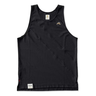 Tracksmith Men's Van Cortlandt Singlet Men's Tops - BlackToe Running#colour_black