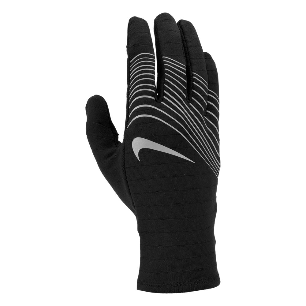 Nike Men's 360 Sphere 4.0 Running Gloves - BlackToe Running#colour_black-silver-black