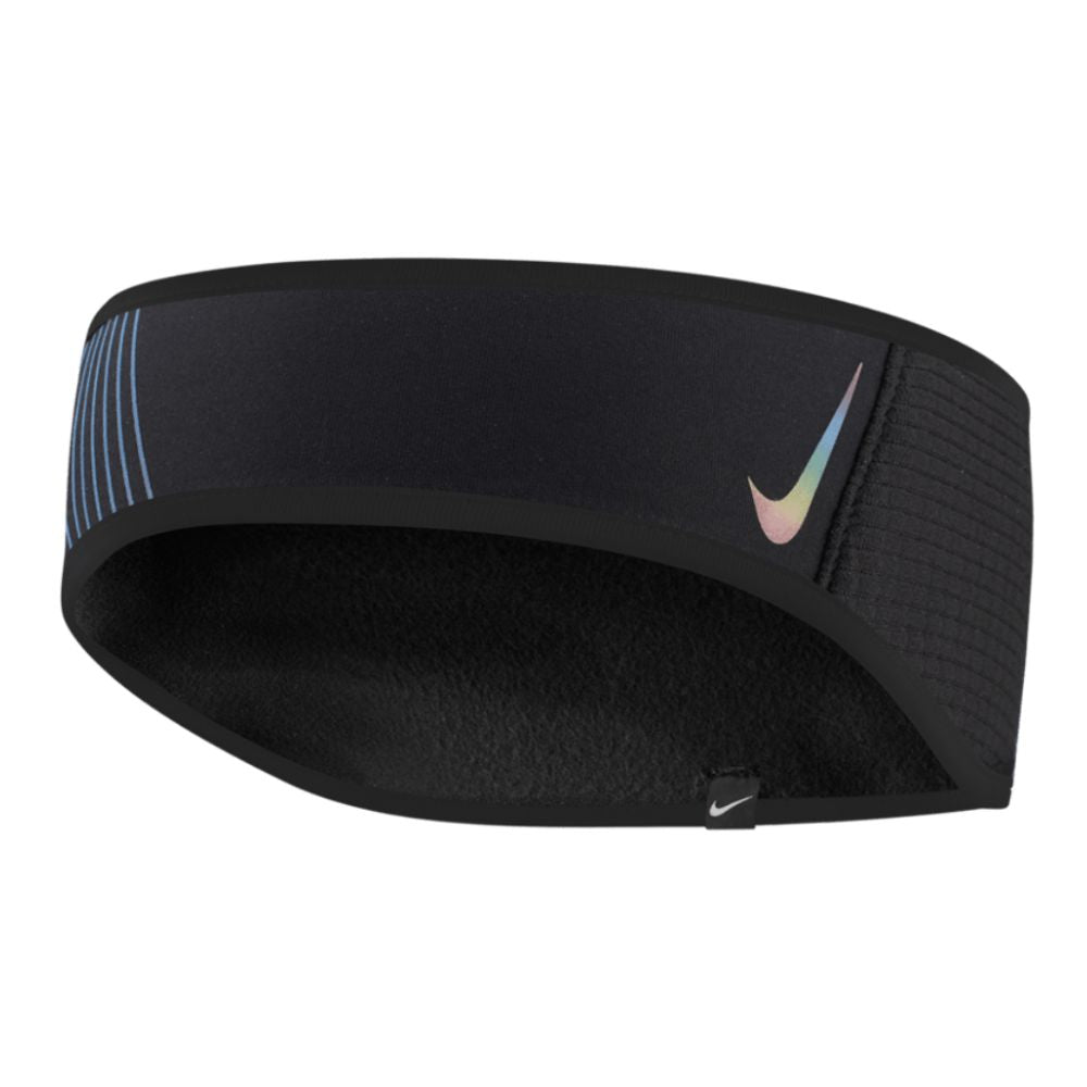 Nike Women's 360 Headband 2.0 Headwear - BlackToe Running#colour_black-black-active-pink-rainbow