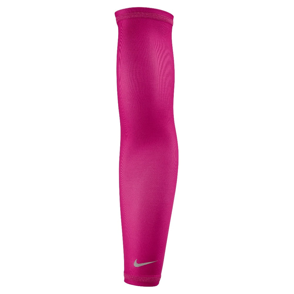 Nike Lightweight Arm Sleeves - BlackToe Running#colour_pink-silver
