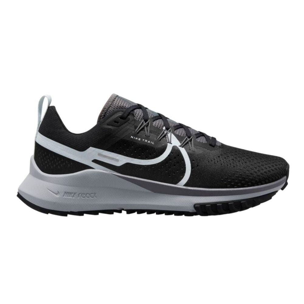 Nike Women's React Pegasus Trail 4 - BlackToe Running#colour_black-aura-dark-grey-wolf-grey