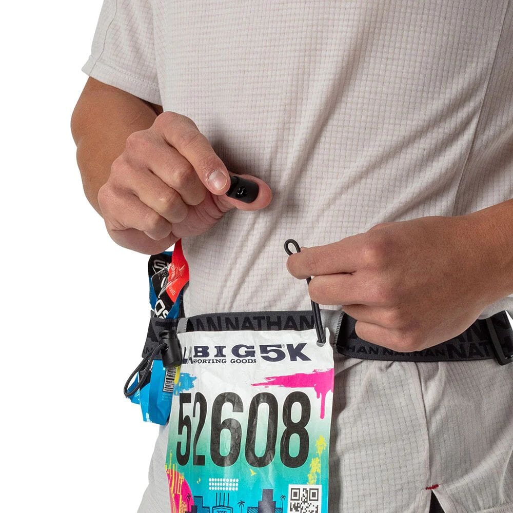 Nathan Race Number Nutrition Belt Accessories - BlackToe Running