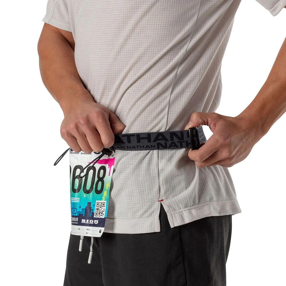 Nathan Race Number Nutrition Belt Accessories - BlackToe Running