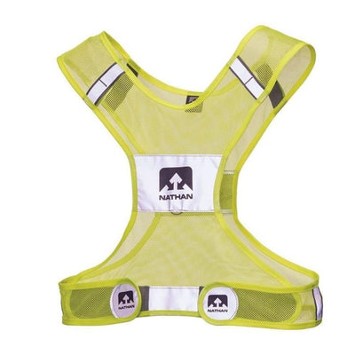 Nathan Reflective Streak Vest Visibility - BlackToe Running#colour_neon-yellow