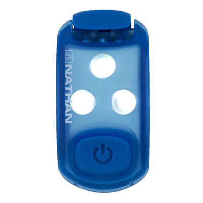 Nathan Strobelight LED Safety Light Clip Visibility - BlackToe Running#colour_blue-cornflower