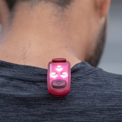 Nathan Strobelight LED Safety Light Clip - 2 Pack Visibility - BlackToe Running#colour_red-green