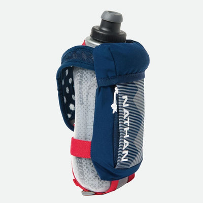 Nathan QuickSqueeze 18oz Insulated Handheld - BlackToe Running#colour_estate-blue-white
