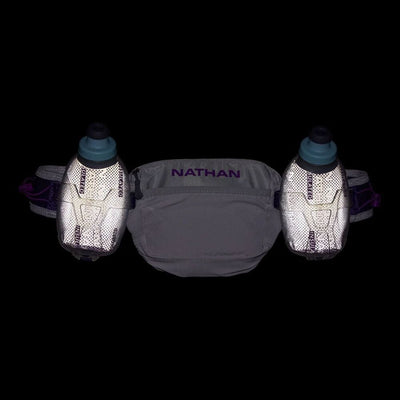 Nathan Trail Mix Plus Insulated Hydration Belt 3.0 - BlackToe Running#colour_vapor-grey-magenta