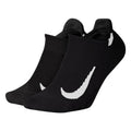 Nike Multiplier Light Cushion No-Show Tab Socks - BlackToe Running#colour_black-with-white-swoosh
