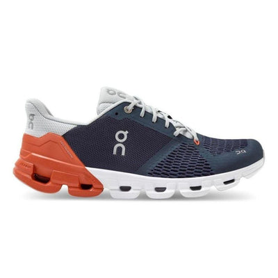 On Running Men's Cloudflyer - BlackToe Running#colour_midnight-rust