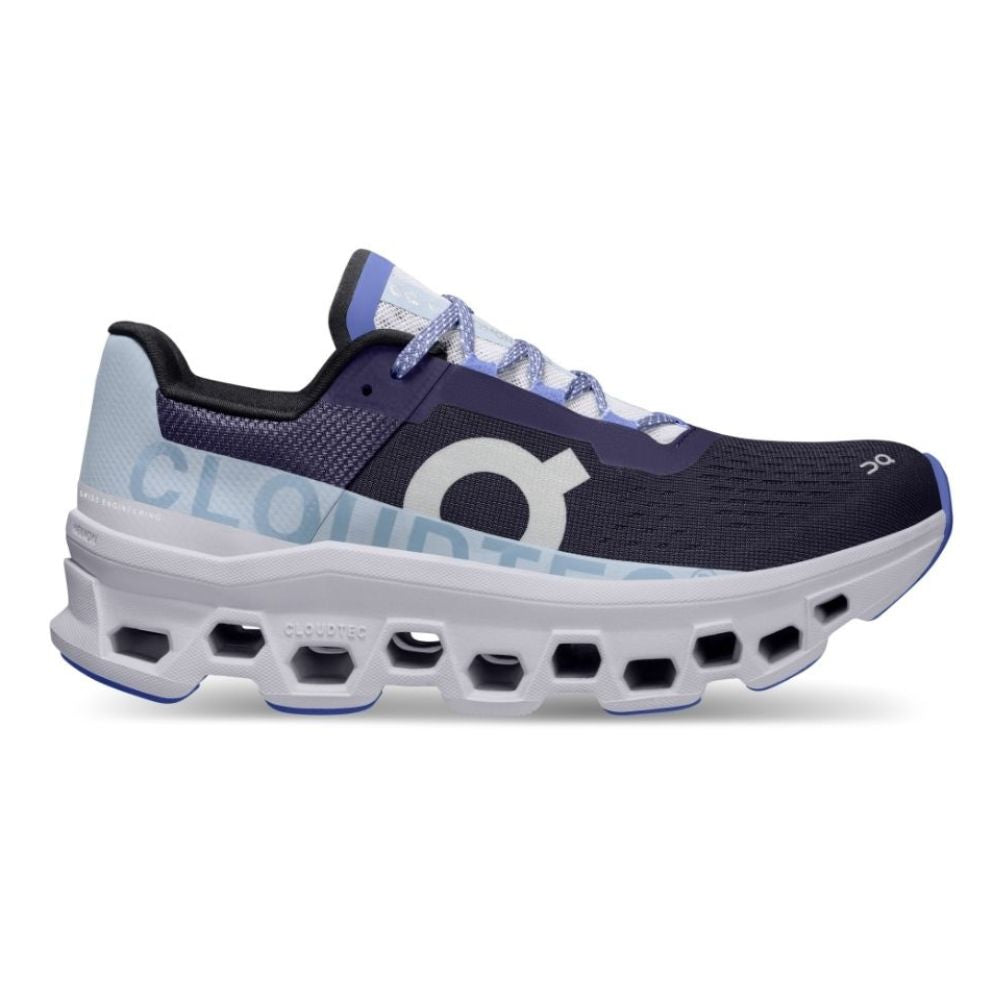 On Running Women's Cloudmonster - BlackToe Running#colour_acai-lavender