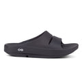 Oofos Ooahh Slide Sandal - BlackToe Running#colour_black