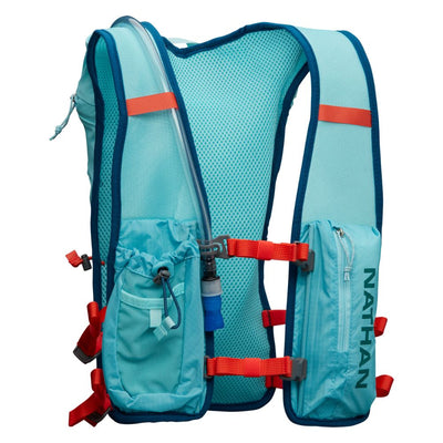 Nathan QuickStart 2 6L Hydration Pack - BlackToe Running#colour_breezy-blue-storm-green