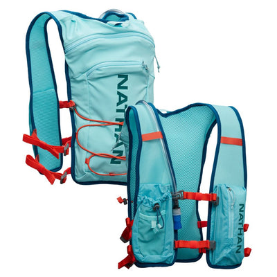 Nathan QuickStart 2 6L Hydration Pack - BlackToe Running#colour_breezy-blue-storm-green