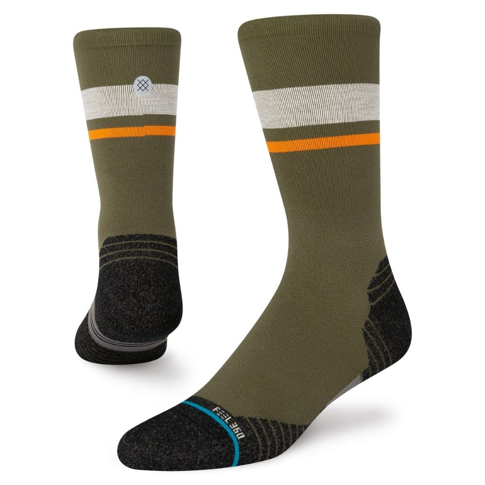 Stance - Run Quota - Crew Socks - BlackToe Running - Medium 