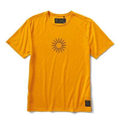 Products Roark Men's Mathis Club Muerto Running Short Sleeve - BlackToe Running#colour_gold 